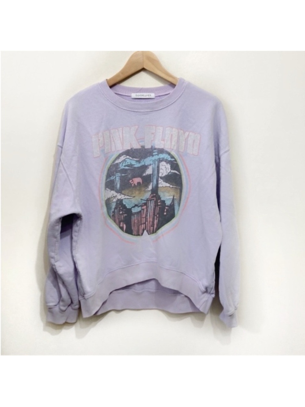 Daydreamer Pink Floyd Animals Tour 77 Lavender Sweatshirt Size Small Lilac Haze - Picture 2 of 10